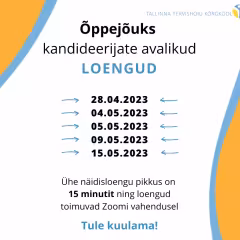 VAATA JA OSALE: õppejõududeks kandideerijate avalikud loengud