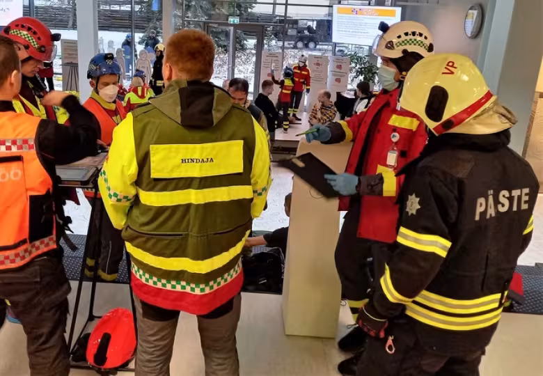 Tallinna Tervishoiu Kõrgkoolis tehti hädaolukorra ühisõppus 