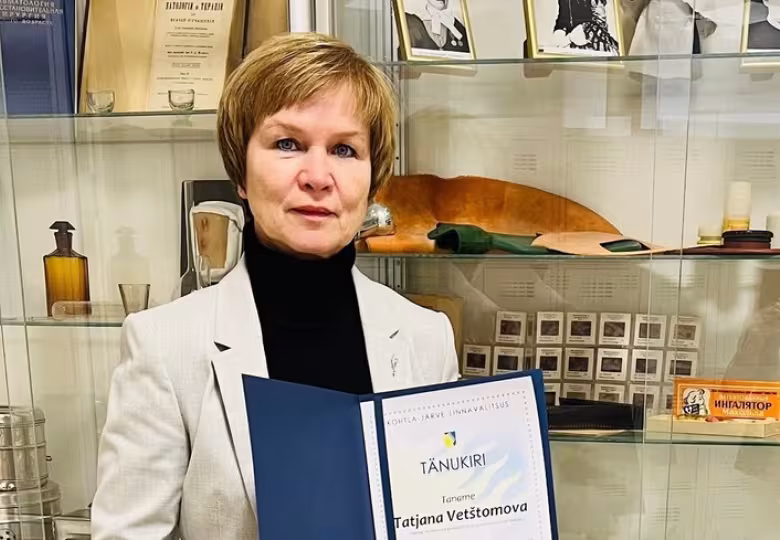 Kohtla-Järve linn tänas Kohtla-Järve struktuuriüksuse õppejõudu Tatjana Vetštomovat