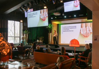 Grete Eiche ettekanne seminaril. Pildi autor: Nele Volbrück, Velvet.